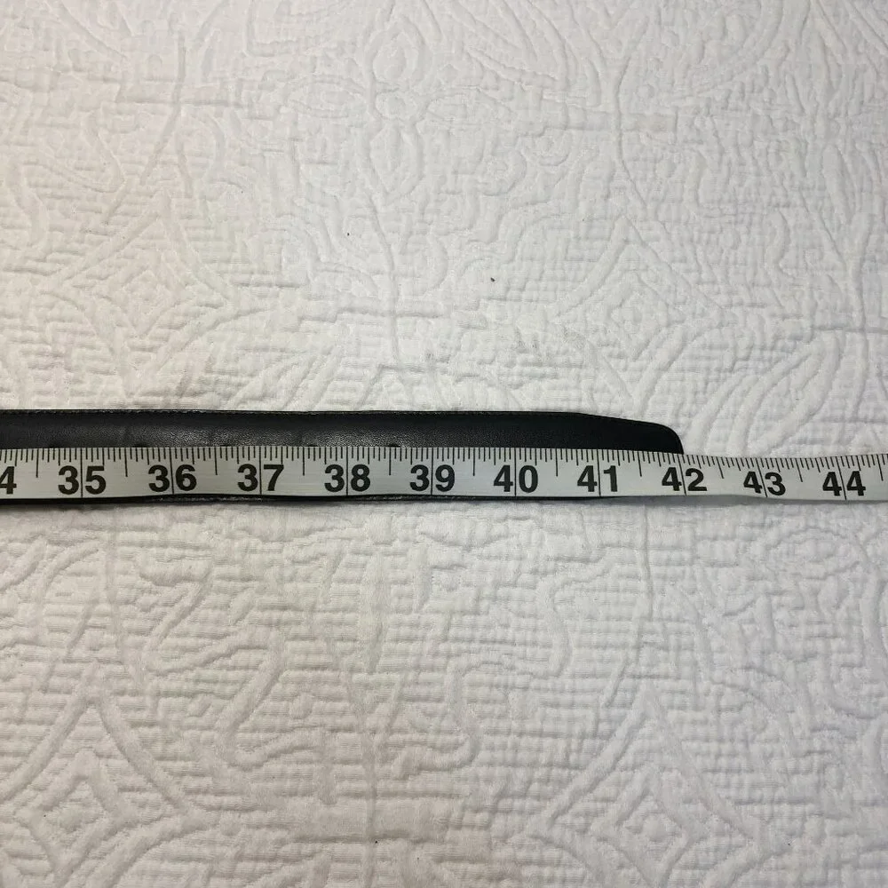 Belt Italian Leather With Silver Buckle Made In Italy Mens